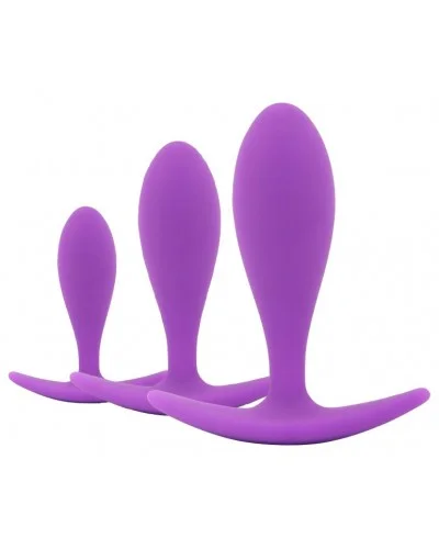 Kit de 3 Mini Plugs Training Curve Violet sur la Boutique du Hard