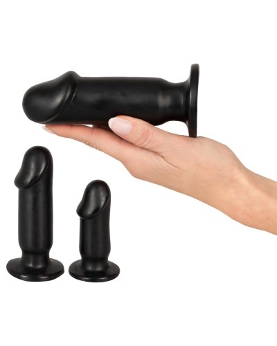 Set de 3 Plugs Butt Anal Kit 13.5 x 4.5cm sur la Boutique du Hard