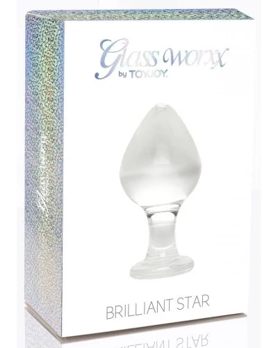 Plug en verre Brilliant Star 8 x 4.5cm sur la Boutique du Hard