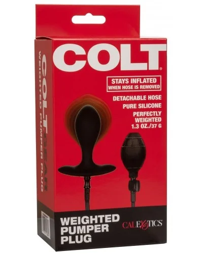 Plug gonflable lesté Weighted Pumper Colt 7.5 x 3.2cm sur la Boutique du Hard