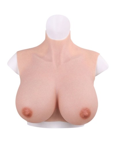 Buste seins réalistes Coton Col haut Bonnet C sur la Boutique du Hard