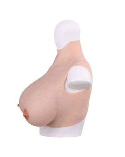 Buste Seins réalistes Silicone Col haut Bonnet B sur la Boutique du Hard