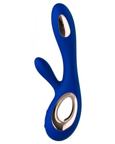 Vibromasseur Soraya Wave 22 x 3.8 cm Bleu nuit sur la Boutique du Hard