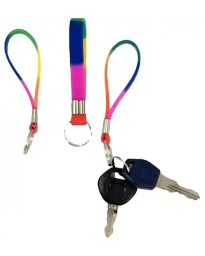 Porte-clé en silicone Rainbow sur la Boutique du Hard