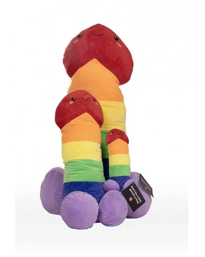 Peluche Pénis Rainbow 30cm sur la Boutique du Hard