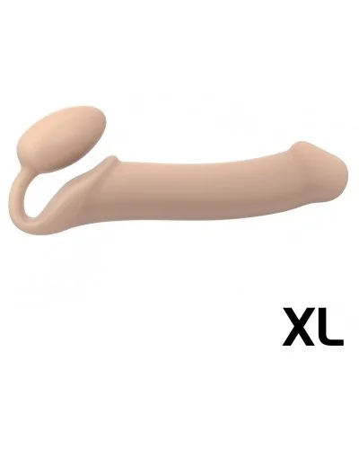 Gode + plug Strap-On-Me Bendable XL 16 x 4.5cm Vanille sur la Boutique du Hard