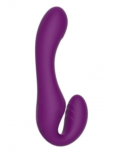 Stimulateur de point G Strapless Strap-On 13 x 3.5cm Violet sur la Boutique du Hard