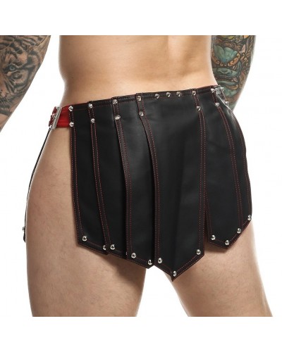 Jupe homme Sm Roman Skirt Noire-Rouge sur la Boutique du Hard