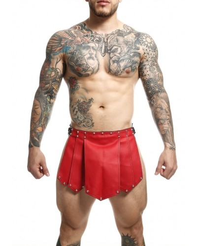 Jupe homme Sm Roman Skirt Rouge-Noire sur la Boutique du Hard