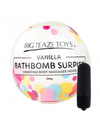 Bombe de bain Moussante avec Vibro Parfum Vanille sur la Boutique du Hard