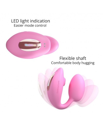 Stimulateur Clitoris et Point G Wonderlover Rose sur la Boutique du Hard