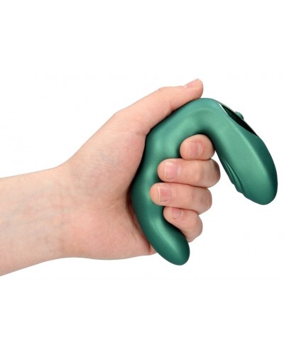 Stimulateur de prostate Bent 10 x 3.5 cm Vert métallisé sur la Boutique du Hard