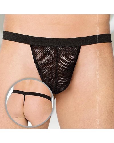 String Homme NET Noir sur la Boutique du Hard