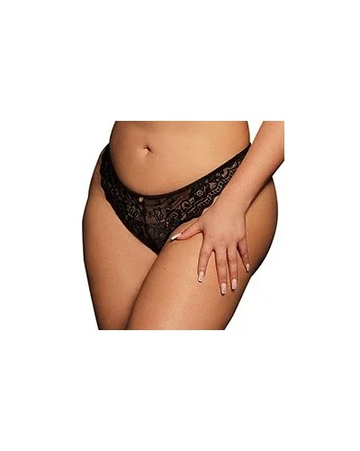 Culotte Dentelle ZOE Grande Taille Noire sur la Boutique du Hard