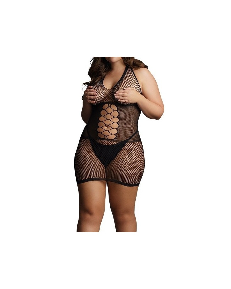 Robe sexy Grande Taille PEEK-A-BOO Noire sur la Boutique du Hard