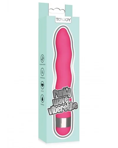 Vibro Funky Wave 15 x 3cm Rose sur la Boutique du Hard