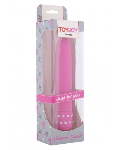 Vibro Diamond Superbe 15cm Rose sur la Boutique du Hard