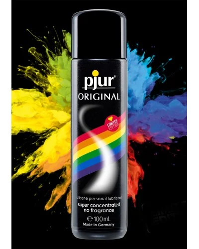 Lubrifiant Silicone Pjur Original Rainbow Edition 100mL pas cher