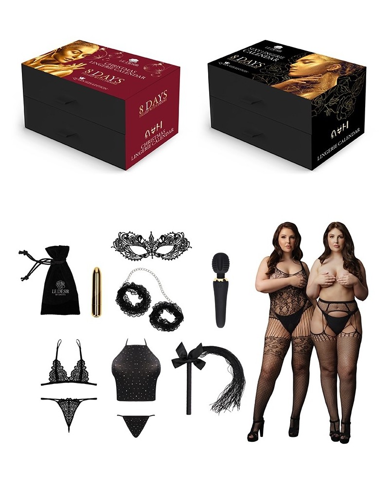 Box Calendrier de l'Avent érotique - 8 jours - Le Désir Queen Size sextoys et accessoires sur La Boutique du Hard