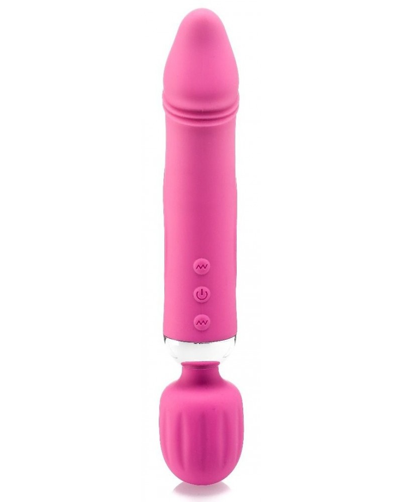 Vibro Wand Double Fun 17.5 x 4.5cm Rose  sextoys et accessoires sur La Boutique du Hard