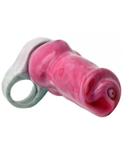 Gaine de pénis Dog Yorky 17 x 6cm Rose-Gris sextoys et accessoires sur La Boutique du Hard