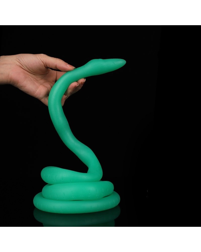 Gode long Ultra Snake 120 x 2.7cm Vert sextoys et accessoires sur La Boutique du Hard