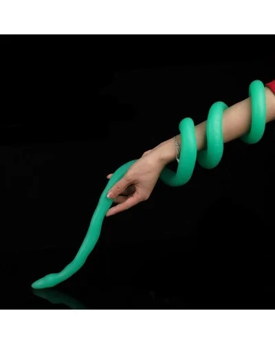 Gode long Ultra Snake 120 x 2.7cm Vert sextoys et accessoires sur La Boutique du Hard