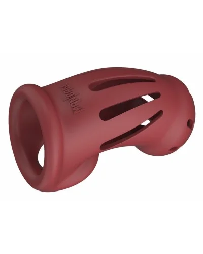 Cage de chasteté ManCage Modèle 28 - 9.5 x 3.5cm Rouge sextoys et accessoires sur La Boutique du Hard