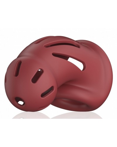 Cage de chasteté ManCage Modèle 28 - 9.5 x 3.5cm Rouge sextoys et accessoires sur La Boutique du Hard