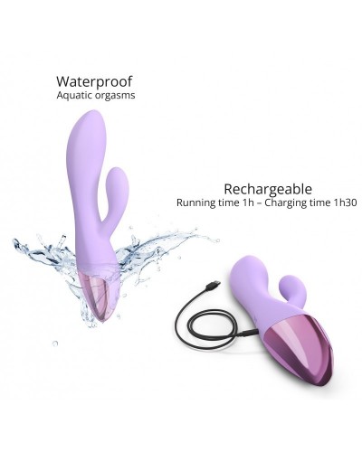 Vibro Rabbit Funky Bunny Love to Love Mauve sextoys et accessoires sur La Boutique du Hard