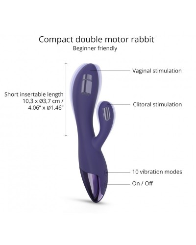 Vibro Rabbit Funky Bunny Love to Love Violet sextoys et accessoires sur La Boutique du Hard