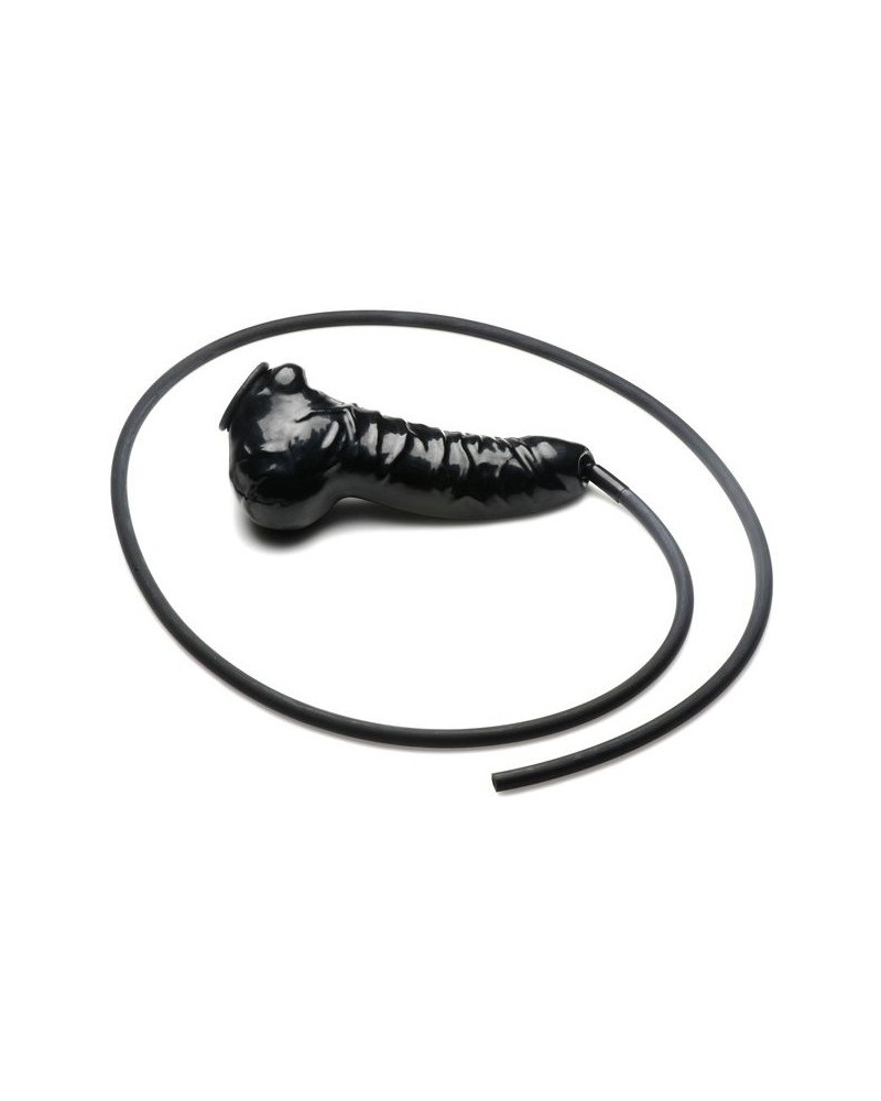 Gaine de pénis avec Tuyau Guzzler 18 x 3.8cm sextoys et accessoires sur La Boutique du Hard