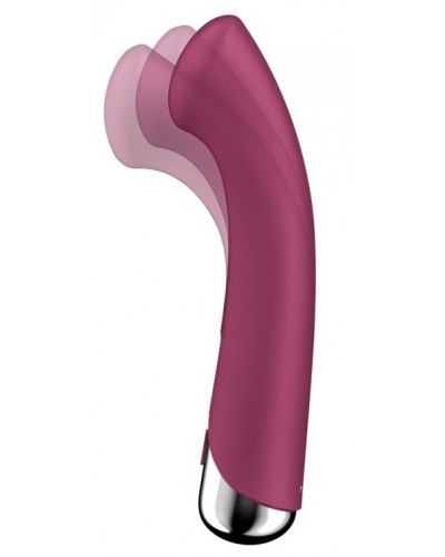 Vibromasseur Point G Spinning G-Spot 1 - 11 x 3.5cm Framboise sextoys et accessoires sur La Boutique du Hard