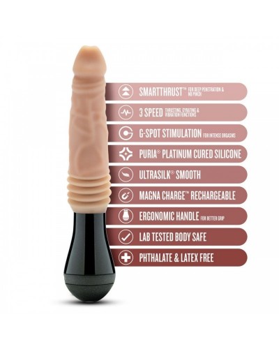 Gode à poussée rotatif Dr Knight 13 x 3.8cm sextoys et accessoires sur La Boutique du Hard