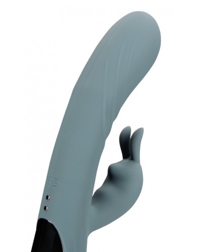 Vibro Rabbit Fingering Motion 23 cm Gris sextoys et accessoires sur La Boutique du Hard