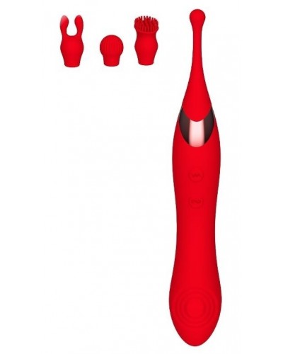 Stimulateur de clitoris Onax Double Pulse Rouge sextoys et accessoires sur La Boutique du Hard