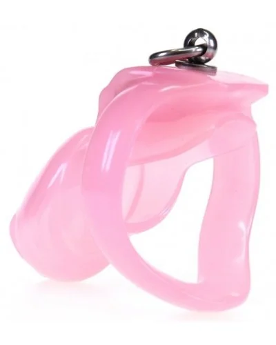 Cage de chasteté Stop This 9 x 3cm Rose sextoys et accessoires sur La Boutique du Hard