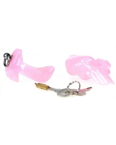 Cage de chasteté Stop This 9 x 3cm Rose sextoys et accessoires sur La Boutique du Hard