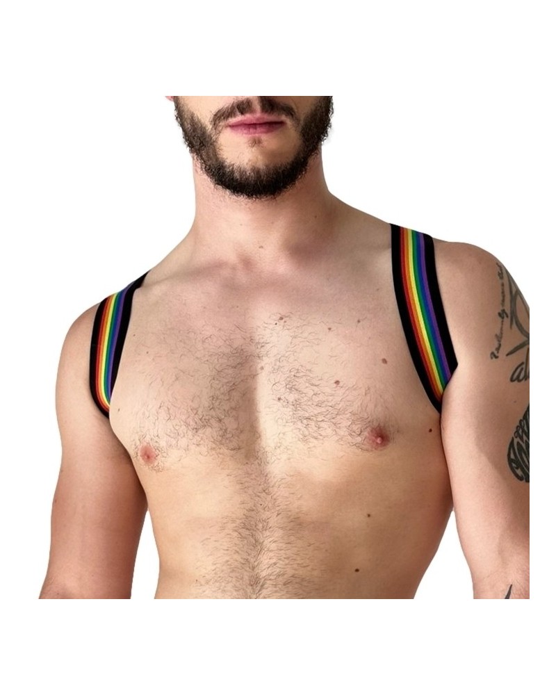 Harnais élastique Pride Eternity Noir sextoys et accessoires sur La Boutique du Hard