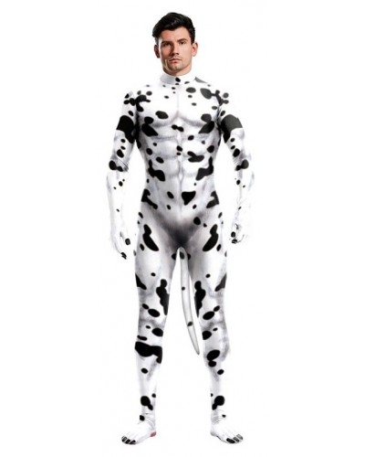 Combinaison Cosplay Chien Dalmatien Noir-Blanc sextoys et accessoires sur La Boutique du Hard