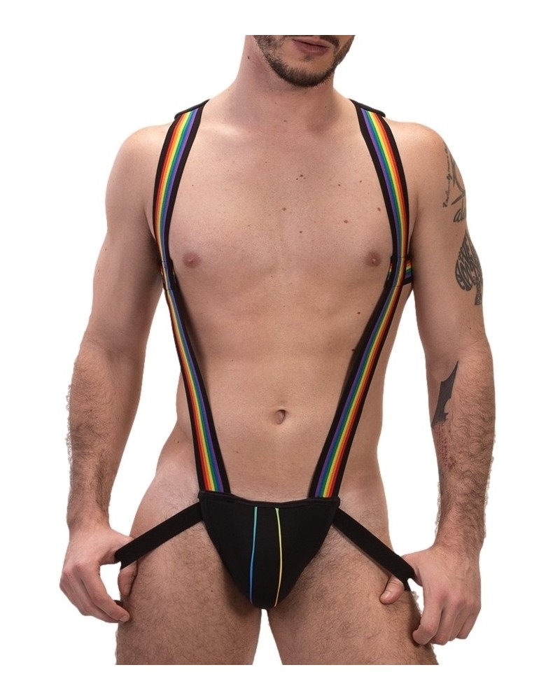 Harnais Jock Pride Infinity Noir sextoys et accessoires sur La Boutique du Hard