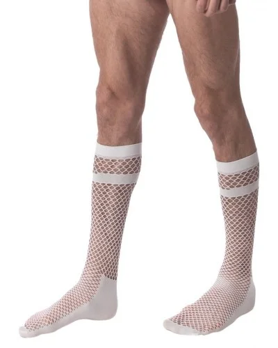 Chaussettes Filet Cala Blanches sextoys et accessoires sur La Boutique du Hard