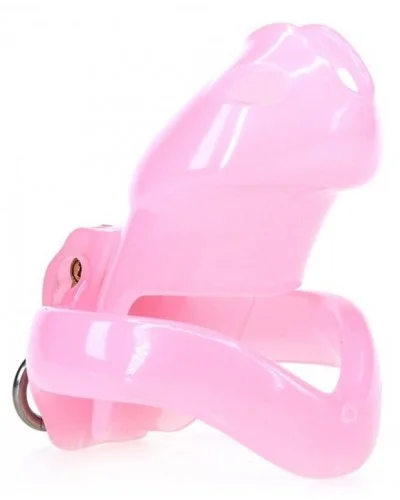 Cage de chasteté Stop This 9 x 3cm Rose sextoys et accessoires sur La Boutique du Hard