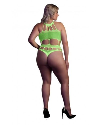 Body à encolure grecque Vert Fluo sextoys et accessoires sur La Boutique du Hard