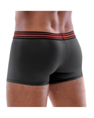 Boxer avec zip Tillio Noir-Rouge sextoys et accessoires sur La Boutique du Hard