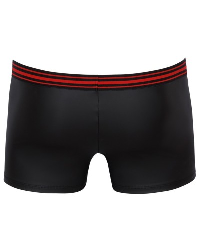 Boxer avec zip Tillio Noir-Rouge sextoys et accessoires sur La Boutique du Hard