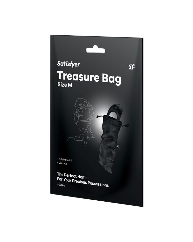 Pochette de Rangement Treasure Bag M Noir sextoys et accessoires sur La Boutique du Hard