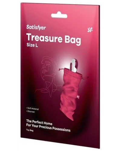 Pochette de Rangement Treasure Bag L Rose sextoys et accessoires sur La Boutique du Hard