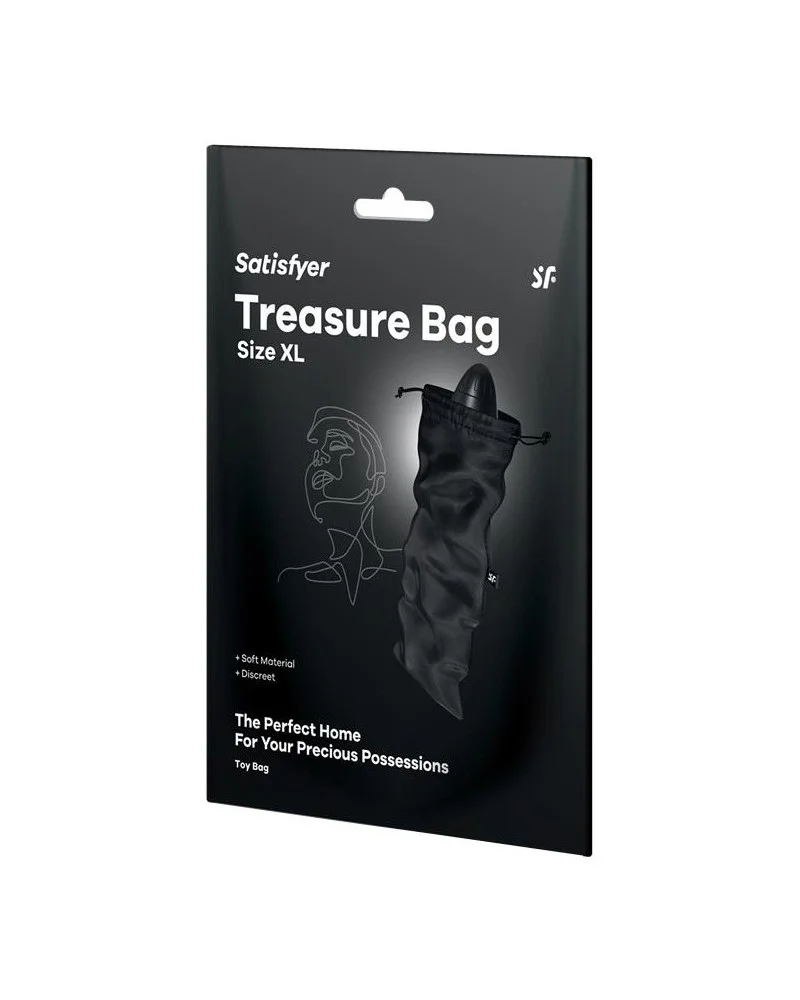 Pochette de Rangement Treasure Bag XL Noir sextoys et accessoires sur La Boutique du Hard