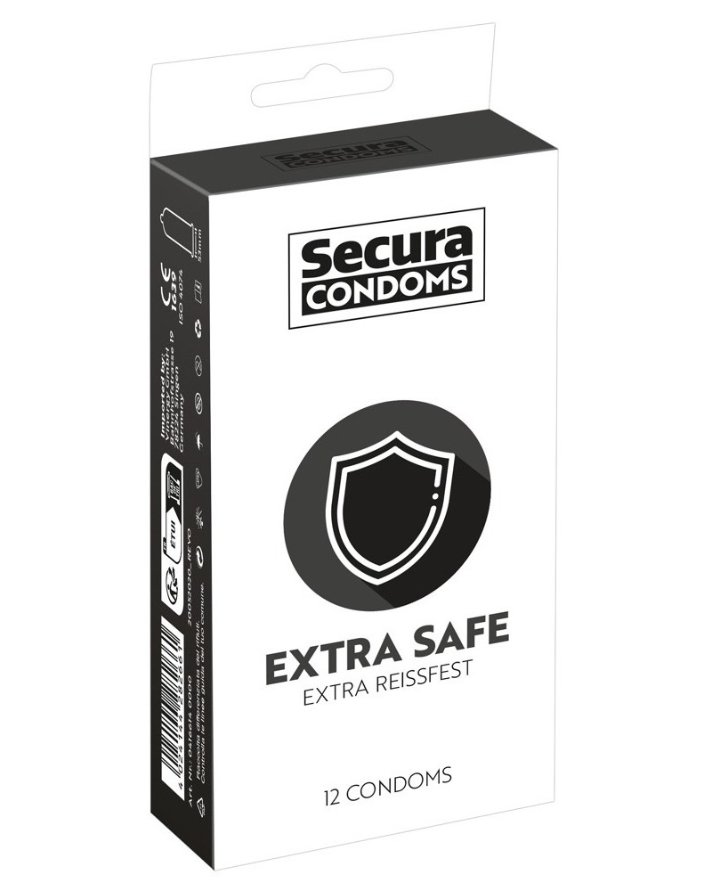 Préservatifs épais en latex Extra Safe x12 sextoys et accessoires sur La Boutique du Hard